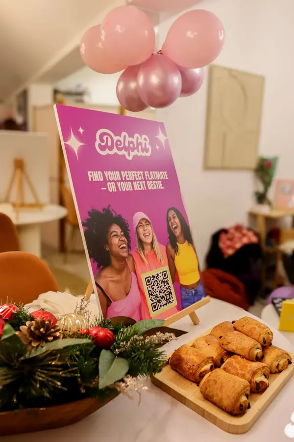 Women meeting at Delphi's London flatshare community launch party