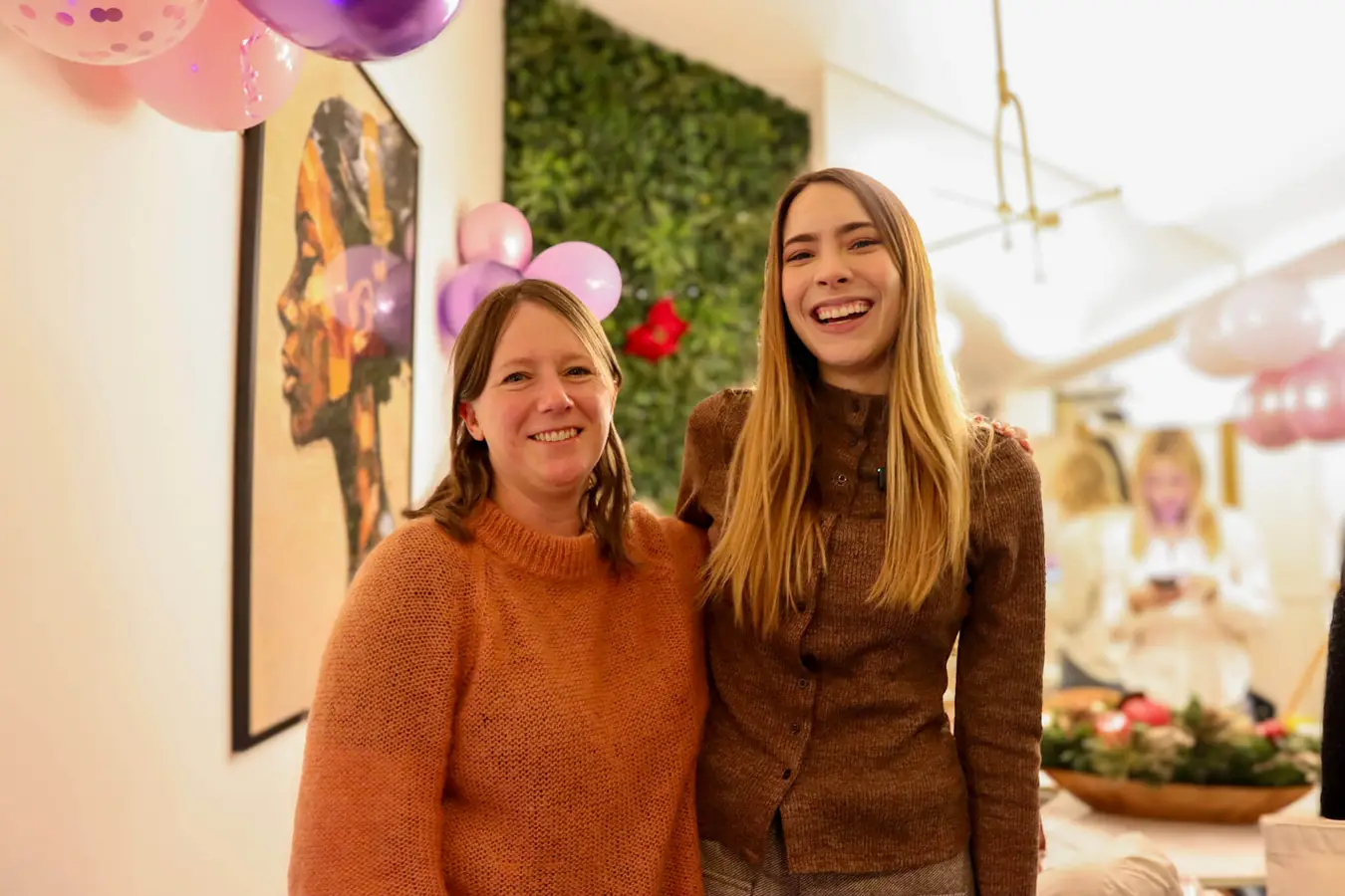 Women meeting at Delphi's London flatshare community launch party
