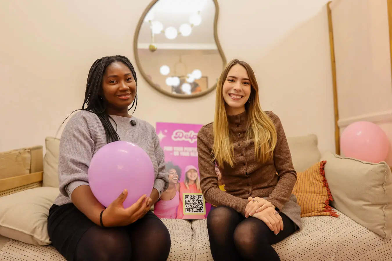 Women meeting at Delphi's London flatshare community launch party