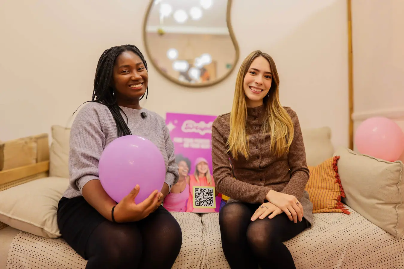 Women meeting at Delphi's London flatshare community launch party