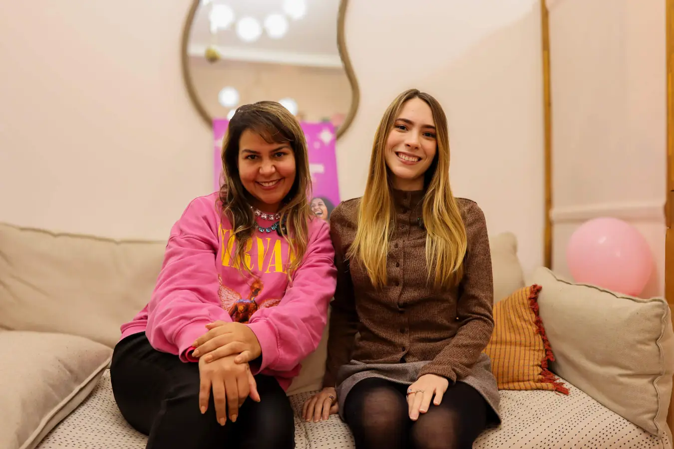 Women meeting at Delphi's London flatshare community launch party